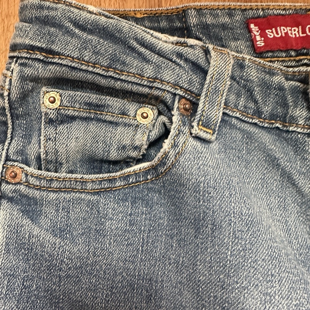 Vintage Y2K Levi's Superlow Stretch Bootcut Jeans Size 5 - Picture 2 of 9